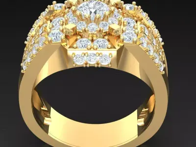 Luxury Men Rings Designs 4MR015 3D print model