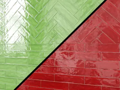 Slash 3 x 12 Ceramic Subway Tile 3D model