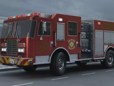Fire Truck 3D model