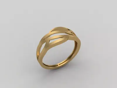 Women Ring Plain Ring Ready STL 3DM Models Womens Rings 3D print model 19