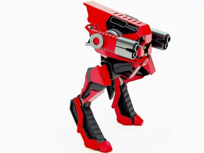 RAPTOR DROID D-150 Rigged for Unreal Engine - Unity - MIXAMO 3D model