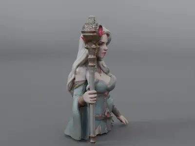 elf woman 3D model