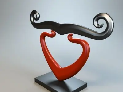 Abstract Figure m021 P 3D print model