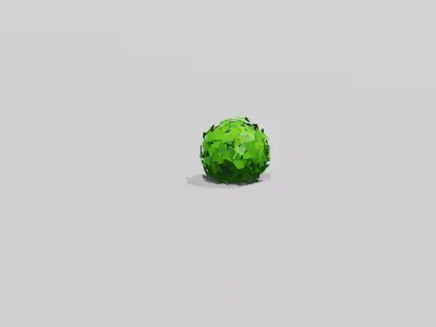 Stylized Low Poly Bush Free 3D model