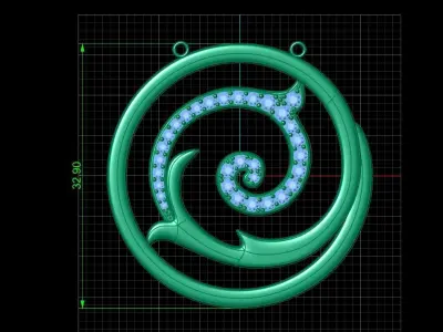 Pendant LC Versailles Diamonds 3D print model