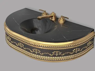 Classic Wash Basin 3 3D model