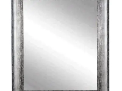 Rectangle Wood Wall Mirror Free 3D model