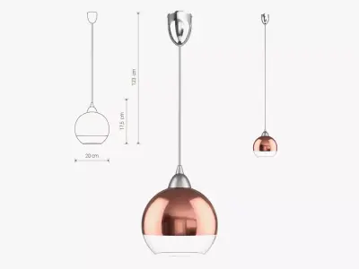 Nowodvorski GLOBE COPPER I 5763 lamp 3D model