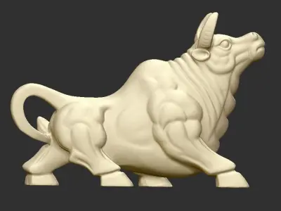 bull statue 3D print model