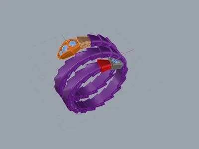 Serpent Ring 32069 3D print model