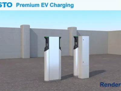 Ensto Charging Station 3D model