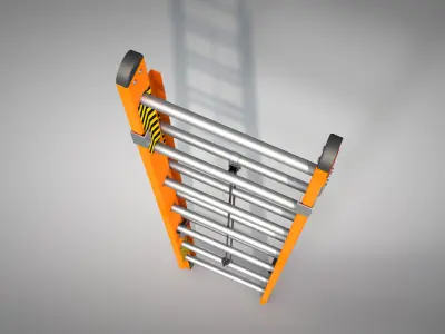 Construction - Ladder Orange 3D model