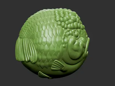 goldfish cute 3D print model