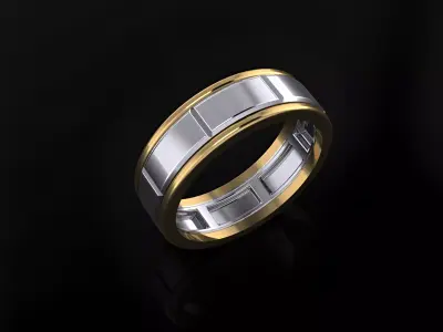 Wedding Band Collection 50 - 65 size 3D print model