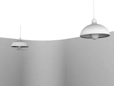 HANGING BULB Low-poly 3D model