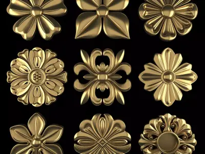 Ornament Element Pack 17 3D model