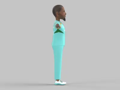 Nicholas pooran 3D model