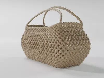 WICKER BASKET04 3D model