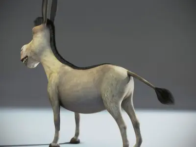 Donkey std mat 3D model