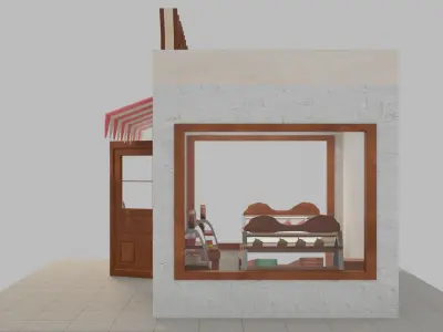 Bakery Low-poly 3D model