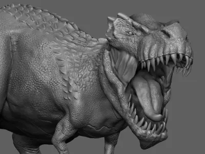 Dinosaur T-Rex HighPoly Model Print Ready 3D model
