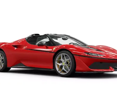 Ferrari J50 2017 Without Textures 3D model 3D model 3D model