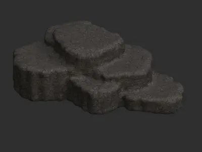 Cave Platform 4 - Base Free low-poly 3D model