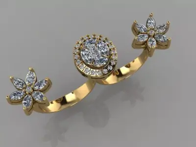 FASION  RING 3D model 8