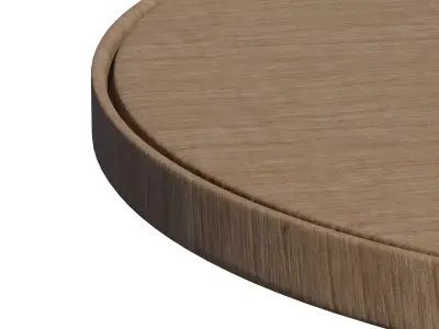 Rustic wooden pizza board-4K pbr texture- high-poly prop 3D model