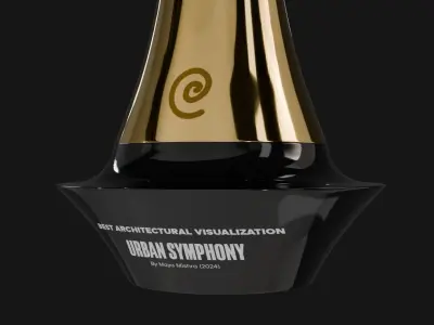 Gold Trophy Award - Best Architectural Visualization Free 3D model