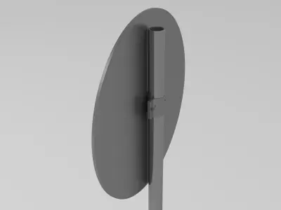 60 speed limit sign 3D model