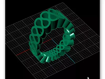free gold ring free Free 3D print model