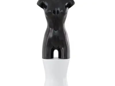 Female abstract mannequin on decorative stool 102 3D model