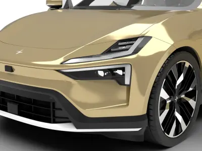 Polestar 4 2024 HQ 3d model  3D model buy