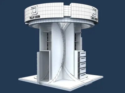  Booth Exhibition Stand a425 3D model