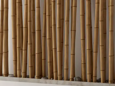 Bamboo decor n17 3D model