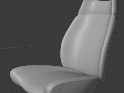 Minimal elegance - car seat concept design 3D model