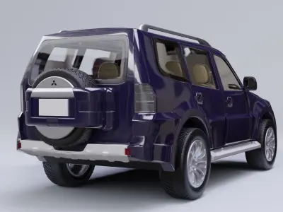 Mitsubishi Pajero model in Blender 3D 3D model