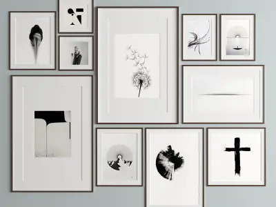 Art Frame 304 Low-poly 3D model