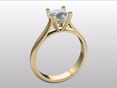 Engagement Solitaire  3D print model