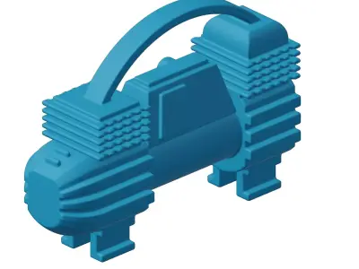 Plastic Auto Air Compressor Toy 3D model