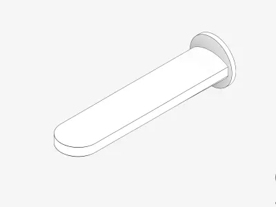 Wall Spout - Luxury - Chip - Bath Low-poly 3D model