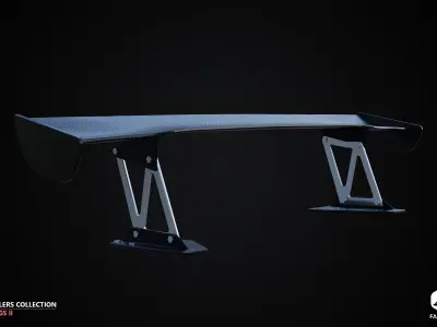 WINGS - Spoilers Collection II - All Formats Low-poly 3D model