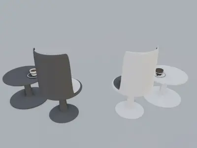 Cylinder chair Free 3D model purchase