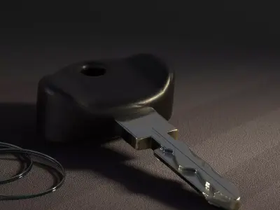 Old Mercedes key 3D model