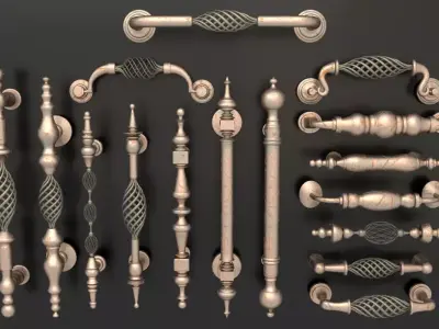 Classic Door Knoob 3D model