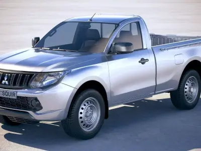 Mitsubishi L200 single cab 2016 3D model