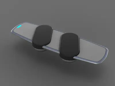 Hoverboard Low-poly 3D model