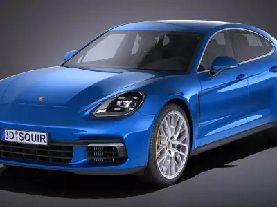 Porsche Panamera 4S 2017 3D model