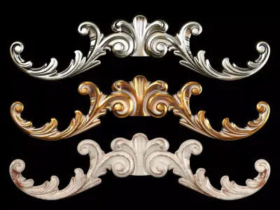 Classic carved 093 3D model